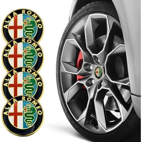 4pc 56mm Car Wheel Center Hub Caps Cover Rim Sticker Badge Emblem For Alfa alpha Romeo 159 147 156 Giulietta 147159 Mito KEYRING