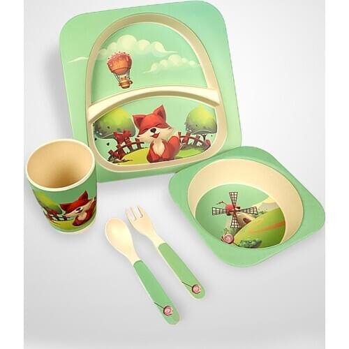 Bamboo Fiber 5 Piece Mama Set Fox