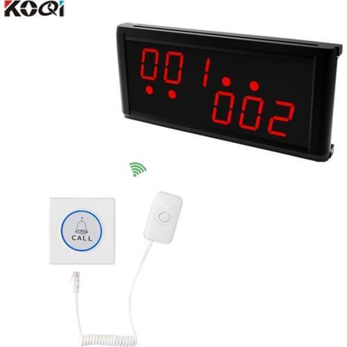 Nurse Call System Wireless 1 display receiver 6 patient bed buzzer Hotspital Easy To Use Long Range Strong signal