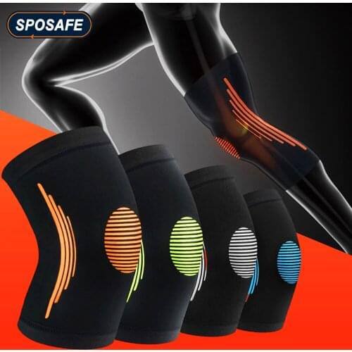 2Pcs Sports Compression Knee Brace Support Elastic Knee Sleeves for Running Basketball Weightlifting Arthritis and Meniscus Tear
