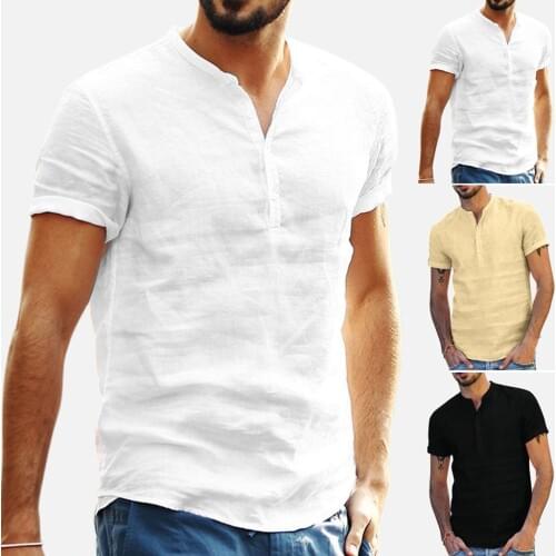 Fashsiualy Men's Plain T-shirts