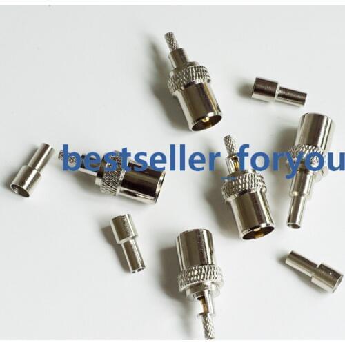 IEC PAL DVB-T TV Male CRIMP RF Coax RG174 RG316 LMR100 RF Connector Plug