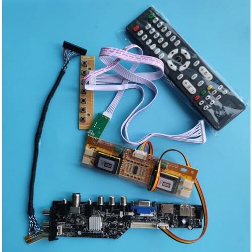 Kit for M170EN05 V1/M170EN05 V4 Controller board AV TV USB DVB-C DVB-T 1280X1024 4 CCFL Digital LCD 30pin Panel HDMI VGA 17"