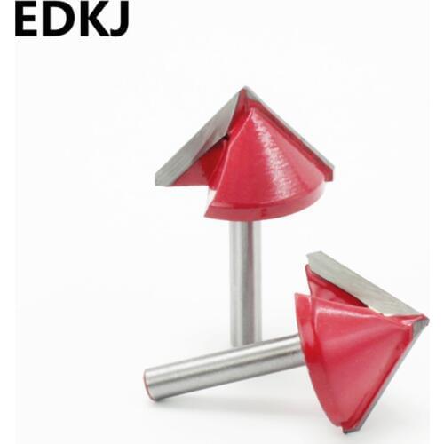 90 degree lock slash bit 6mm milling cutter wood carbide V-knife alloy chamfer knife MDF plywood woodcutter carpentry tool