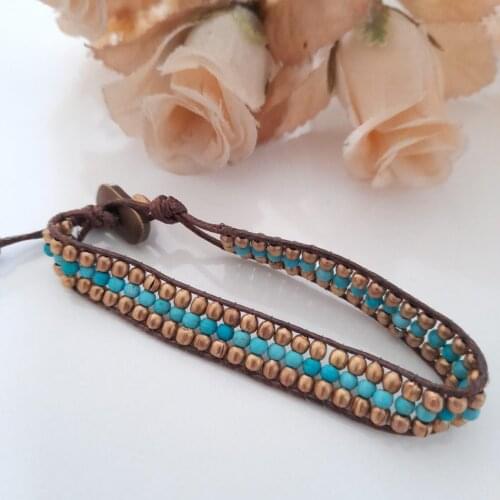 Goodtime Leather Bracelet Leather Cord Women Handmade Jewelry