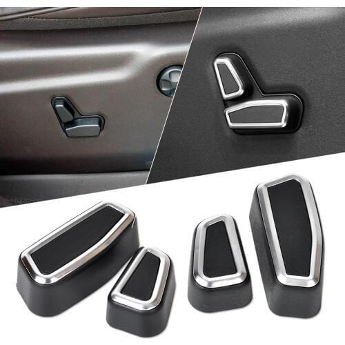 Beler 4pcs Front Seat Adjustment Switch Cover for Jeep Grand Cherokee Patriot Chrysler 300C 2011 2012 2013 2014 2015
