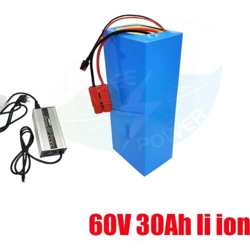 Powerful 60V 30AH Electric Bike Electric Bicycle Lithium Ion battery Lithium battery +5A charger
