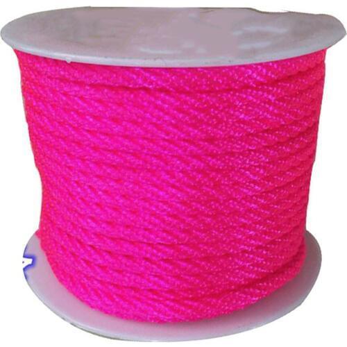 3mm DK Neon Pink Twist Twine Thread Nylon Cord-30m/Roll Jewelry Accessories Macrame Rope Bracelet Necklace String