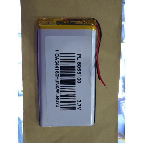 New Hot A Rechargeable Li-ion Cell New 3.7V polymer battery 8555100 8055100 recorder high capacity rechargeable battery
