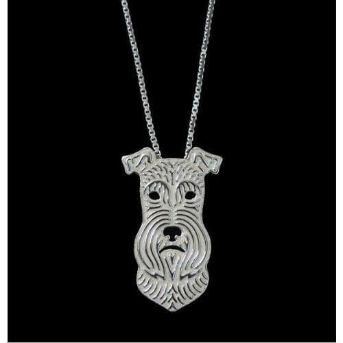 Drop shipping-Miniature schnauzer (natural ears) Necklace