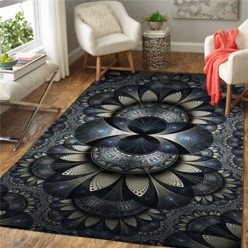Psychedelic 3D Printed Carpet Mat for Living Room Doormat Flannel Print Bedroom Non-slip Floor Rug 01