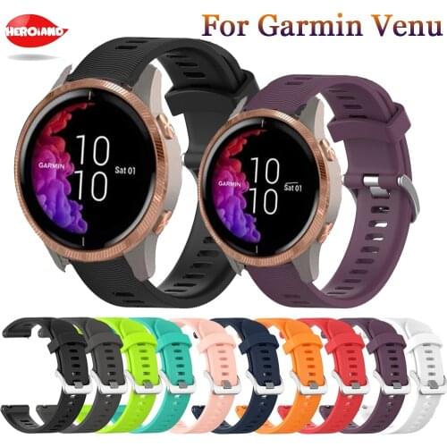 Original Silicone 20mm WatchBand Strap For Garmin venu sq Smartwatch Bracelet Wristband For Amazfit GTS 2 Watchstrap belt Correa