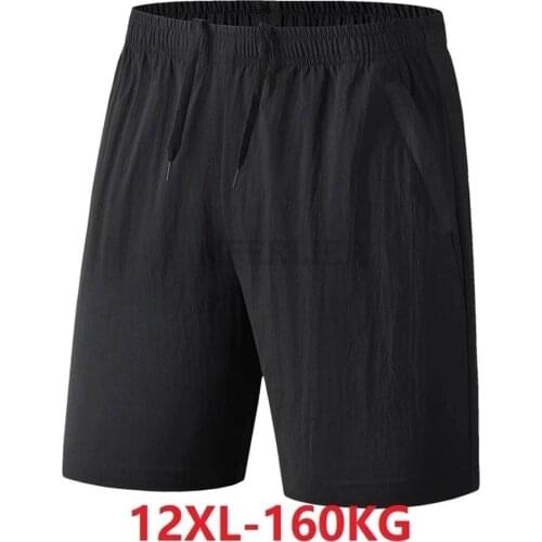 Summer Men cotton shorts simple home shorts high waist safari style casual loose plus size 8XL 14XL 10XL fat shorts elasticity