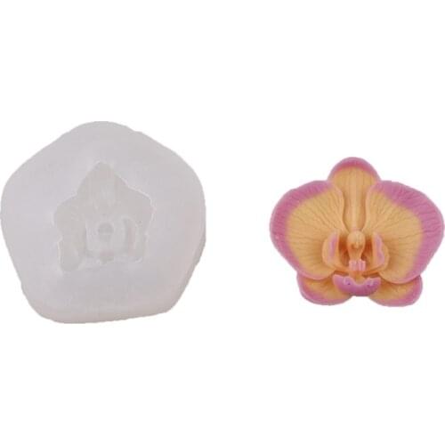3D Phalaenopsis Candle Silicone Mold Aromatherapy Candle Silicone Soap Mold Handmade Non-Stick DIY Mould Chocolate Craft 85DA