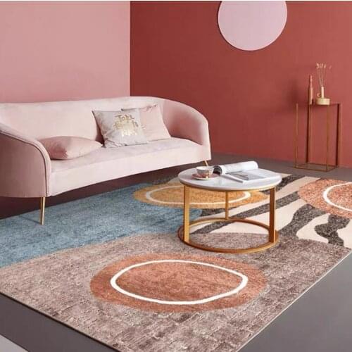 Nordic Morandi Style Carpets For Living Room Geometric Bedroom Rugs Home Carpet Delicate Soft Area Rugs Floor Door Mat Decorate