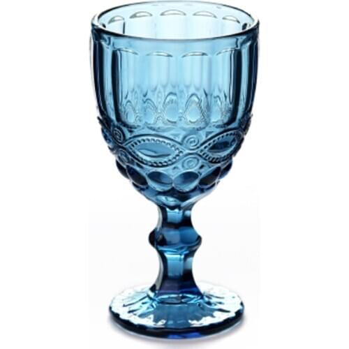 Wine Glass Cups Retro Vintage Relief Red Wine Cup 300ml Engraving Embossment Juice Drinking Glasses Champagne Assorted Goblets