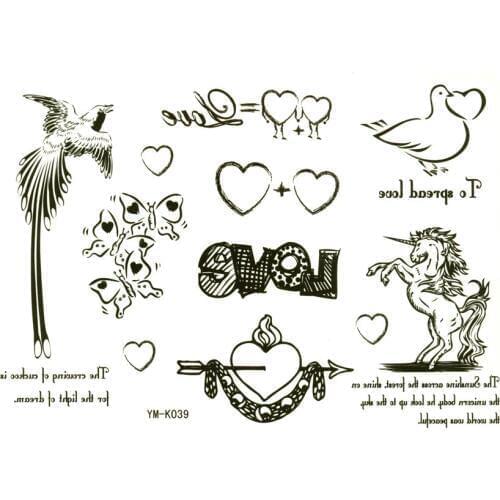 Phoenix unicorn temporary tattoo sticker temporaire tatouage henna tattoo sleeve fake tattoo kids arm tattoo sleeves sexo xha