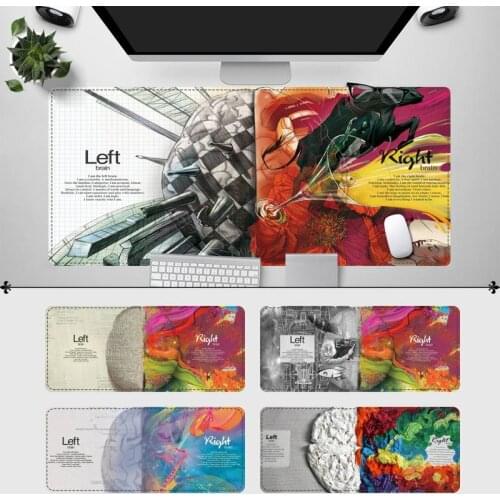 High Quality Left & Right Brain Gaming Mouse Pad Gaming MousePad Large Big Mouse Mat Desktop Mat Computer MousePad For Overwatch