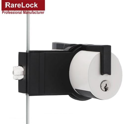 Office Partition Lock Ball Type Glass Door Lock Black and White Single Door Double Door Lock Hardware DIY Rarelock MA072 E
