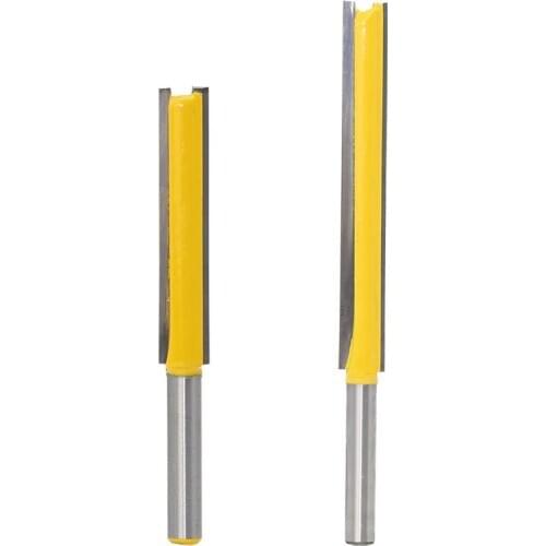 1PC 1/4" 6.35mm Shank Milling Cutter Wood Carving Extra Long Straight Milling Cutter Router Bit Wood Working Cutter Milling Tool