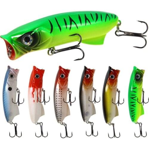 1Pcs New Crank Fishing Lure 8cm 11g with Fish Hooks Pesca Lifelike Popper Lures Wobbler Isca Artificial Hard Bait Swimbait