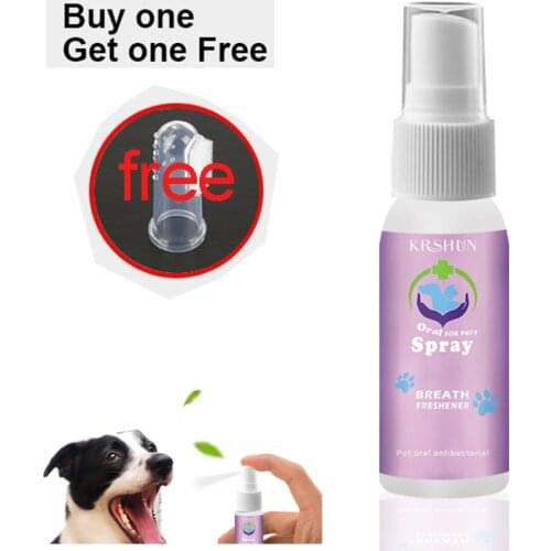10ML Pet Oral Cleaner Dog Toothbrush Toothpaste Spray Cleaning Mouth Freshener Teeth Clean Breath Bad Naturally Plaque Tartar