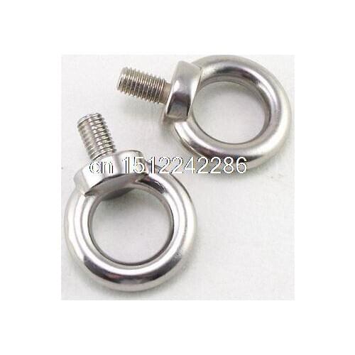 2pcs Eyes Bolts M20 Metric Threaded Marine Grade Boat Stainless Steel Lifting