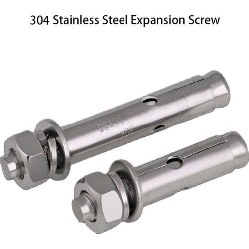 304 Stainless Steel Expansion Screw / Extended Expansion Screw / Pull Explosion Hook Screw / Bolt M6M8M10 5Pcs