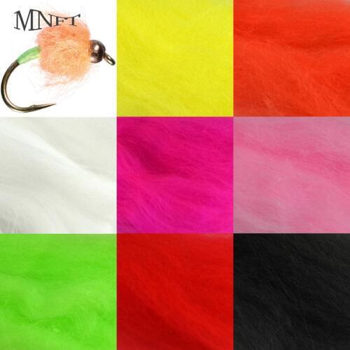 MNFT 8Packs Multiple Colour Fly Tying Egg Yarn Yarn Fiber Baitfish Lure Parachute Fly Tying Material