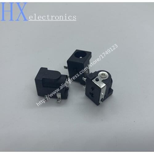 Free shipping 200PCS SMD DC005 DC050 4 Pin 5.5-2.1 DC Power supply socket Connector