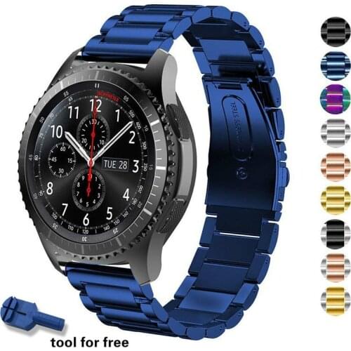 20mm/22mm Strap Samsung Galaxy 46mm/ 42mm Stainless Steel Watch Band Quick Release Pins for Gear Sport S2 S3 Frontier/Classic