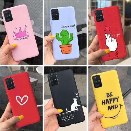 For Samsung Galaxy A51 Case A71 Soft Silicone Full Protective Cover For Samsung A51 A515F Phone Case Galaxy A71 A 71 A715F Cover