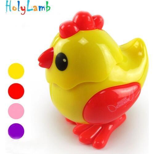 Baby Gift 1Pcs Clockwork Toy Wind Up Toys Lucky Chick Developing Intelligence Toys for Children Newborn Spring Toy Random Color