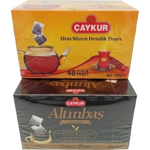 PERFECT WITH GREAT TASTE Çaykur Altın Süzen and Altınbaş Teapot Tea Bag 200 gr - 40s FREE SHİPPİNG