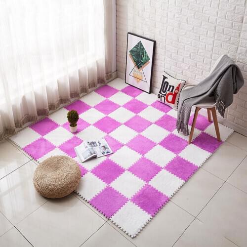 10 Pcs/lot EVA Foam Baby Play Mat Puzzle Toys Soft Kids Rug Baby Crawling Mats Childrens Rug with Plush Infant Developing Mat