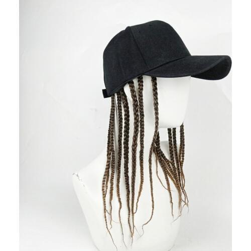 Summer Unisex Lady Men Baseball Cap Hat With Dreadlocks Wig Hip-Hop Punk Hair Motorcycle Universal Personal Shape