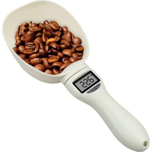 White Pet Dog Food Spoon Precision Digital Scale Plastic Food Measuring Tool Scientific Cat Supplies Pet Feeding Cup