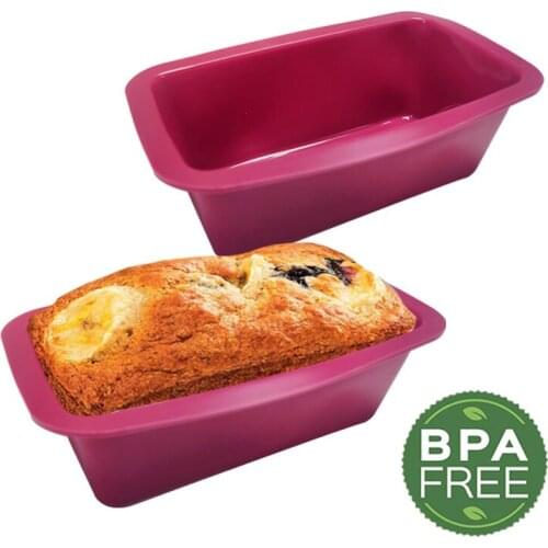 Silicone food grade Cake Mold Bakeware Moulds Bread Toast Candy Mold Form Bakeware Baking Dishes Pastry Tools Loaf Pans