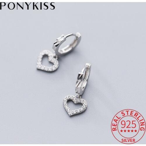 Женские серебрянные серьги PONYKISS China At AliExpress
