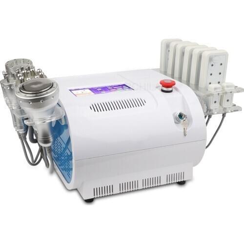 Popular fat cavitation machine body slimming lipo ultra vacuum rf system 8 in 1 portable radio frequency device