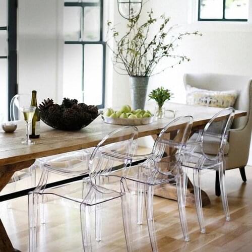 Transparent Crystal Chair Funitue Wedding Chair Banquet Chair for Dinning Room Hotel Party or Gathering Outside or office