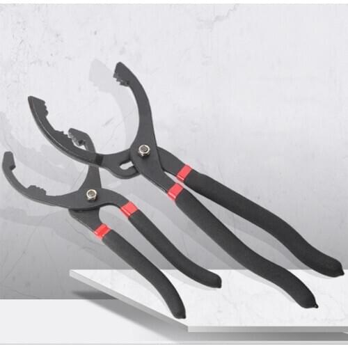 10/12Inch Chrome Vanadium Alloy Steel Adjustable Oil Filter Wrench Removal Tool Auto Bicycle Clamp Oil Plate Spanner