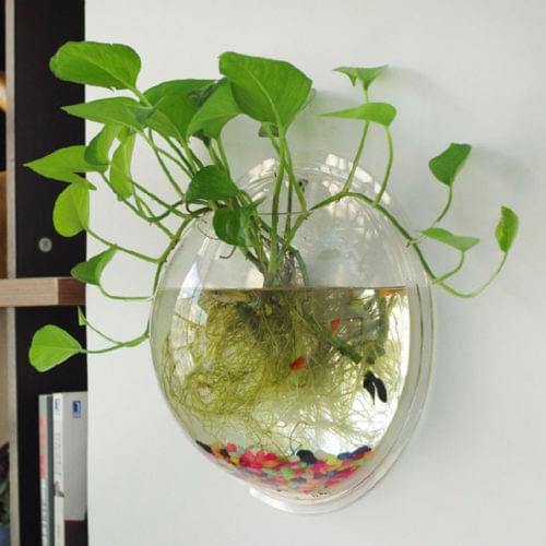 Garden Supplies Home Hanging Glass Ball Vase Flower Planter Pots Terrarium Container Home Garden Decoration