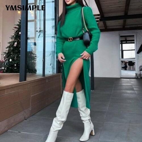 Модные трикотажные платья SHENMANQIXING China At AliExpress