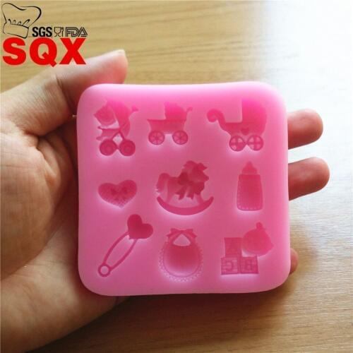 Baby Toys Silicone Mold Fondant Mould Cake Decorating Tools Chocolate Gumpaste Molds, Sugarcraft, Kitchen Gadgets SQ1444