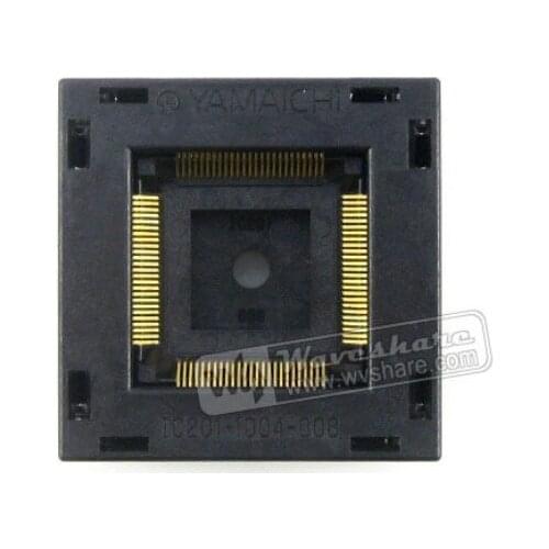 IC201-1004-008 Yamaichi IC Test Socket 0.5mm Pitch QFP100 TQFP100 FQFP100 PQFP100 package