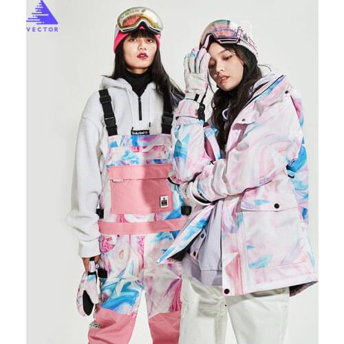 Women Ski Suit Hot Sale Thick Winter Warm Snowboard Ski Jacket Outdoor Sports Skiing Pant Sets Women Skiing Snow Coat