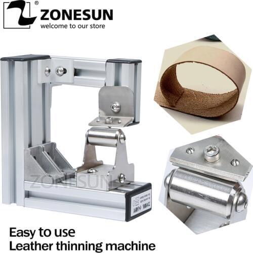 Zonesun Leather Skiver Leather Peel Tools Peeler DIY Shovel Skin Machine Leather Splitter Peeling Leather Edge Skiver