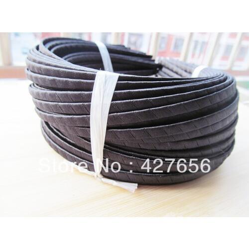10pcs 5mm metal headband/hairband wrapped black ribbon HB0001-BLK