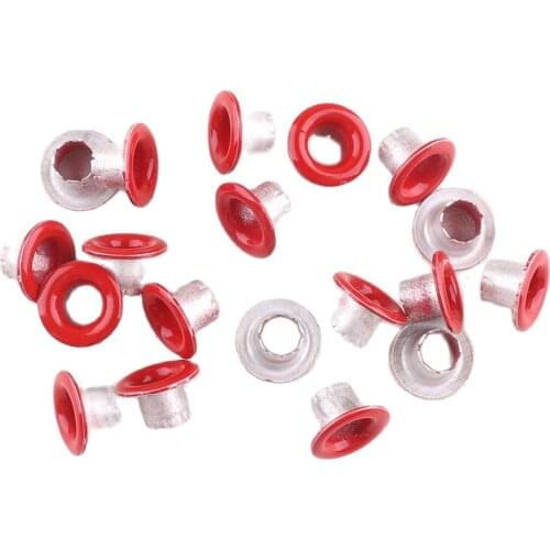 100 sets scrapbooking eyelets red 10*4*6mm Knitwear, Jeans, Bags, Shoe Sewing handmade Crafts Fashion Practical Accessories